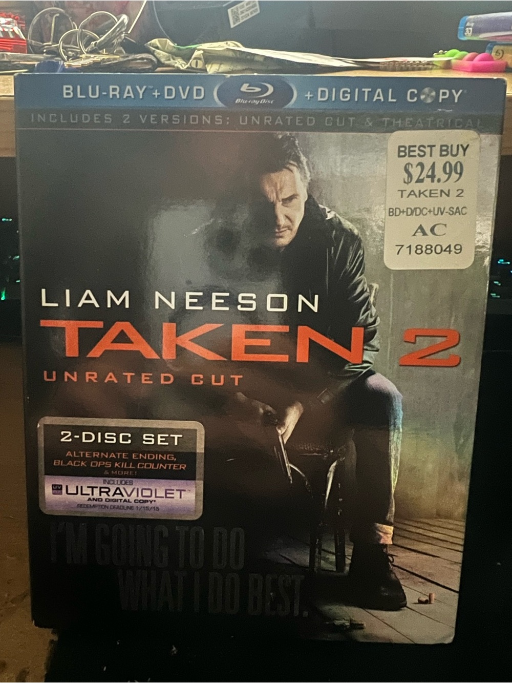 Taken 2 (Unrated Cut) Blu-ray + DVD + Digital Copy - Black/Orange